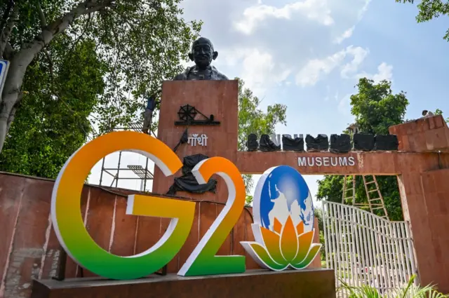 दिल्ली में जी-20 सम्मेलन की तैयारी.