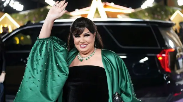 الراقصة المصرية فيفي عبده خلال مشاركتها في حفلة توزيع جوائز 