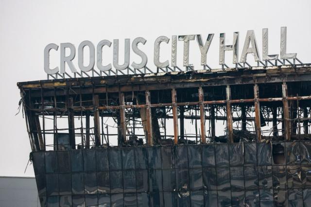 ”Крокус Сити Холл” после нападения 