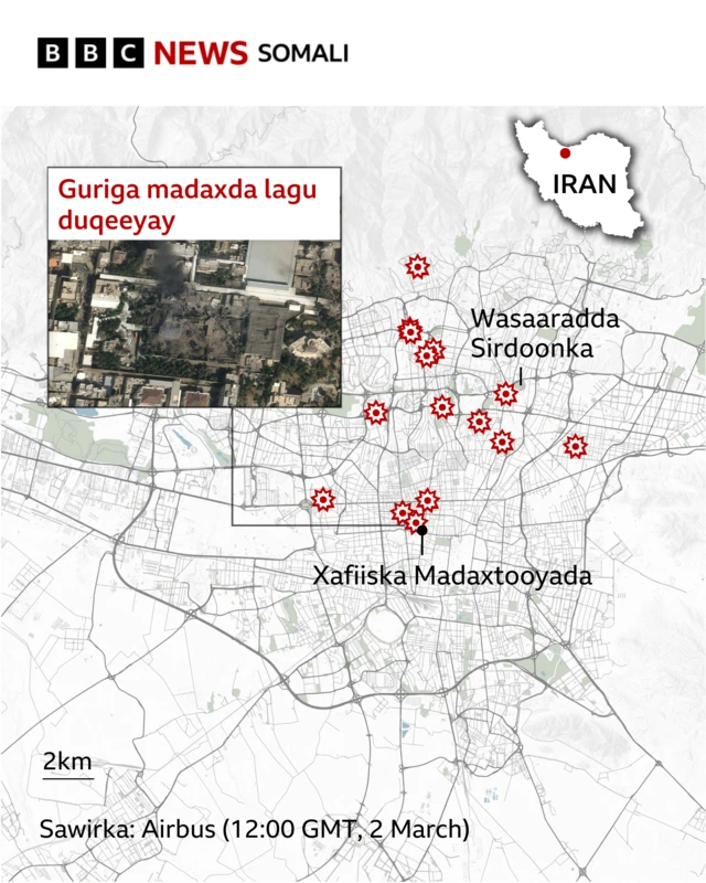 Guriga madaxda lagu duqeeyay