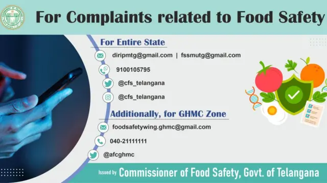 ఫుడ్ సేఫ్టీ కంప్లైంట్ నెంబర్లు 