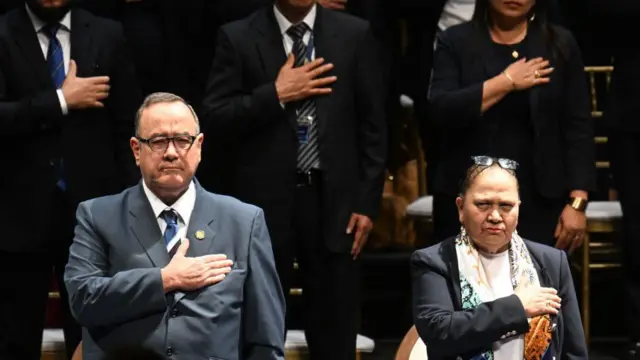 Consuelo Porras y Alejandro Giammattei