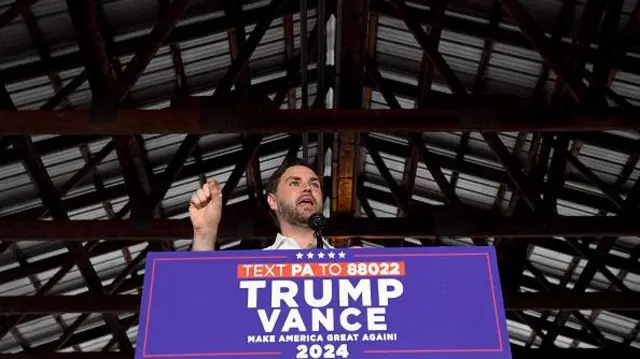 Republican vice presidential candidate JD Vance 