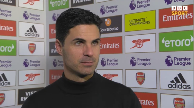 میکل آرتتا می‌گوید آرسنال در یک پیروزی «زیبا»، «کنترل احساسی» خود را نشان داد