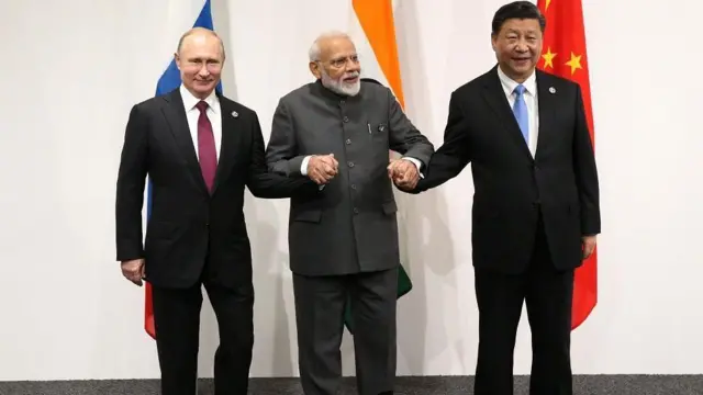 விளாடிமிர் புதின், நரேந்திர மோதி, ஷி ஜின்பிங்