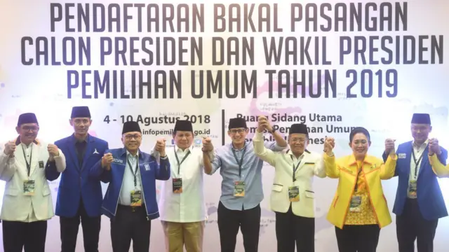 Prabowo dan tim partai pendukung