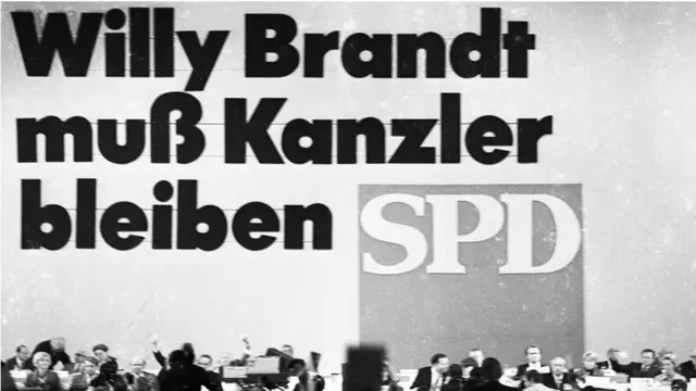 صورة عن مؤتمر الحزب الاشتراكي الديمقراطي عام 1972