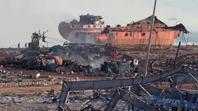 أحدث انفجار بيروت دمارا هائلا