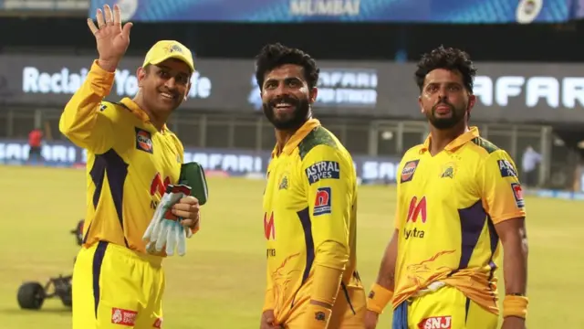 धोनी, जडेजा, रैना