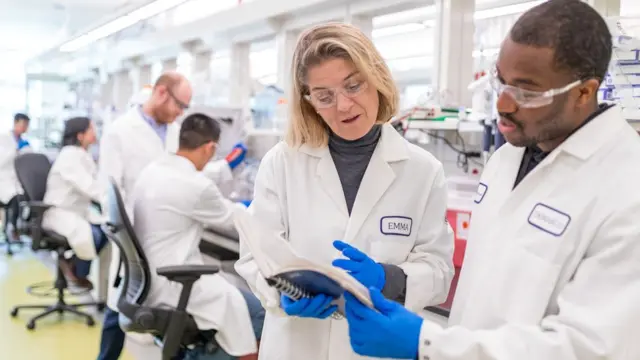 Laboratório da BMS onde são desenvolvidos imuno-oncológicos