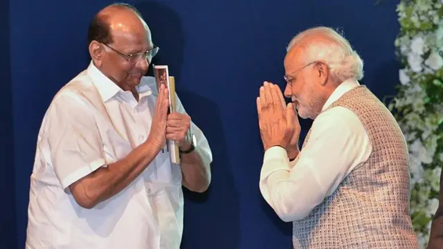 शरद पवार, नरेंद्र मोदी