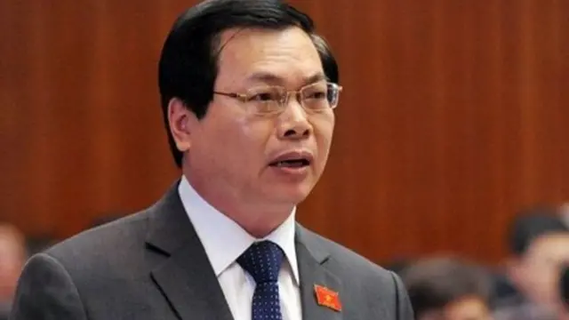 Ông Vũ Huy Hoàng khi giữ chức bộ trưởng.