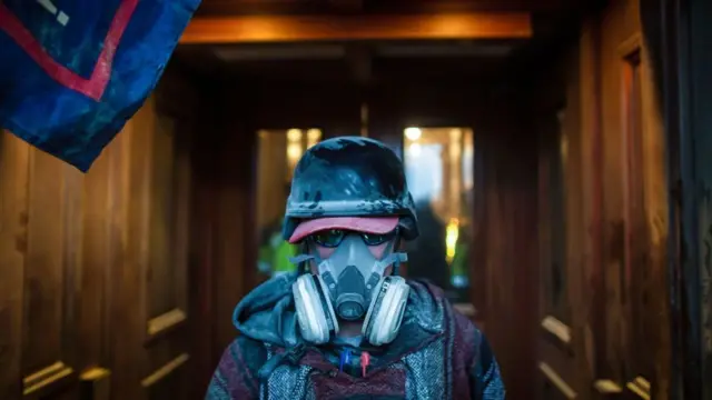 अमेरिकी संसद में हिंसा