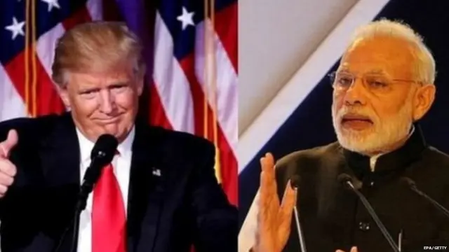 डोनल्ड ट्रंप, नरेंद्र मोदी
