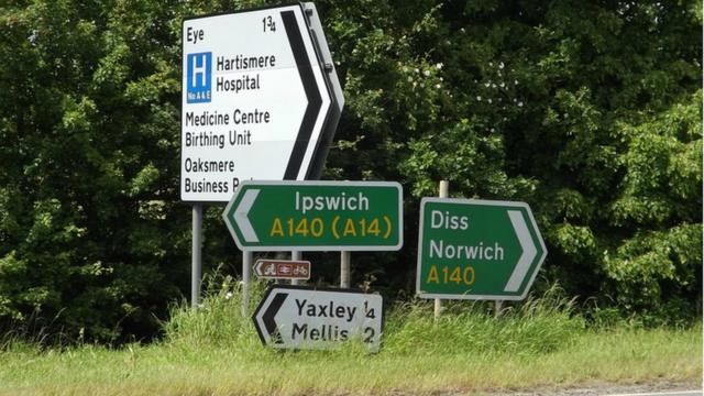 Suffolk residents left confused by abnormal load A140 closures