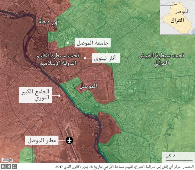 خريطة الموصل