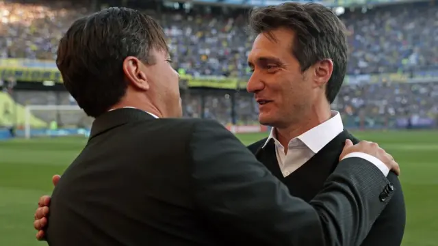Marcelo Gallardo y Guillermo Barros Schelotto.