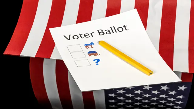 Una papeleta electoral en Estados Unidos