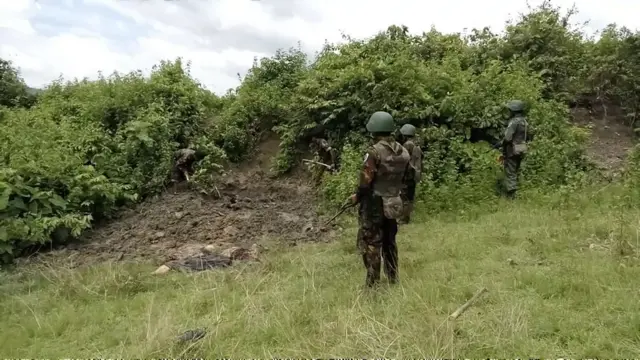 રખાઈનમાં મળી આવેલી સામૂહિક કબરનો ફોટોગ્રાફ