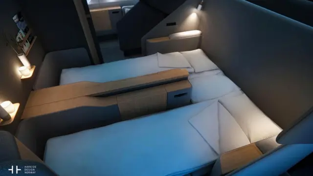 Концепция стильного и подсоединенного к глобальной сети салона для состоятельных авиапассажиров