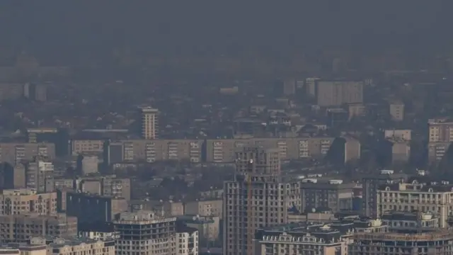 түтүн баскан Бишкек