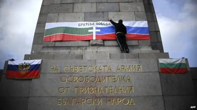 Đài tưởng niệm Liên Xô từ Thế Chiến 2 ở Bulgaria