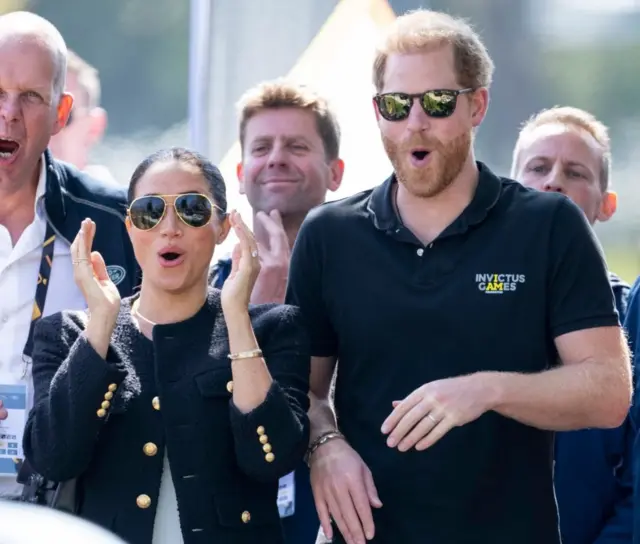 Los duques de Sussex, Meghan Markle y el príncipe Harry, en los Juegos Invictus celebrados en abril de este año en La Haya, Países Bajos.