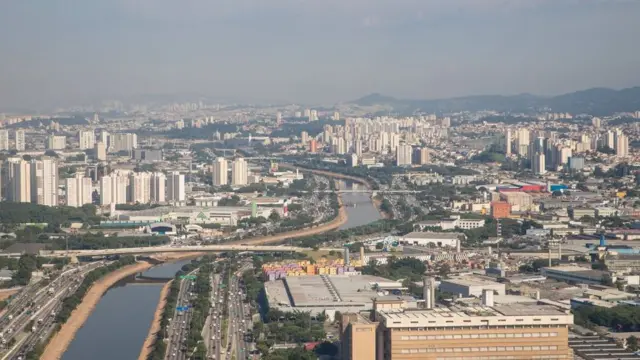 Vista aérea da cidadecomo apostar com o bonus da betanoSão Paulo
