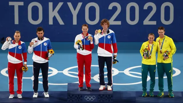 Российские теннисисты заняли сразу две ступеньки пьедестала