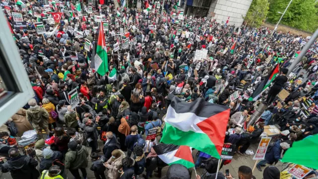 تجمع شنبه پانزدهم مه در لندن در حمایت از مردم فلسطین