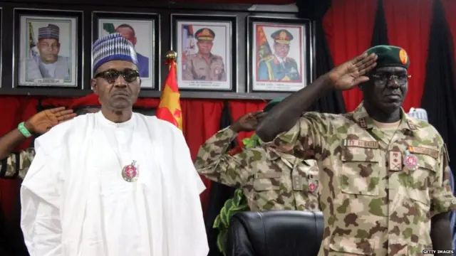 President Buhari and Lt. Gen. Burutai