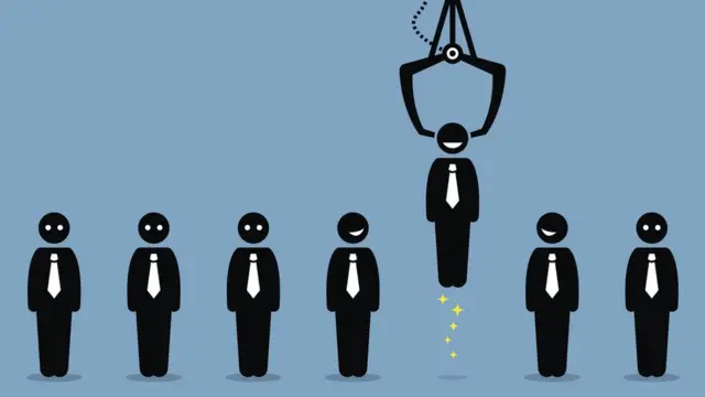 Ilustración de selección para un empleo