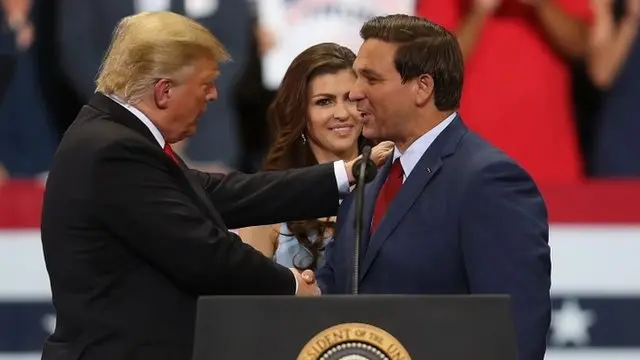 DeSantis e Trump