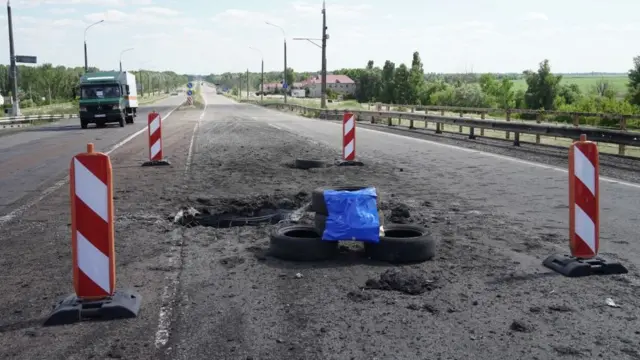 খেরসনের কাছে আন্তনিভস্কি সেতু।