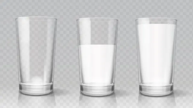 Vasos de leche.