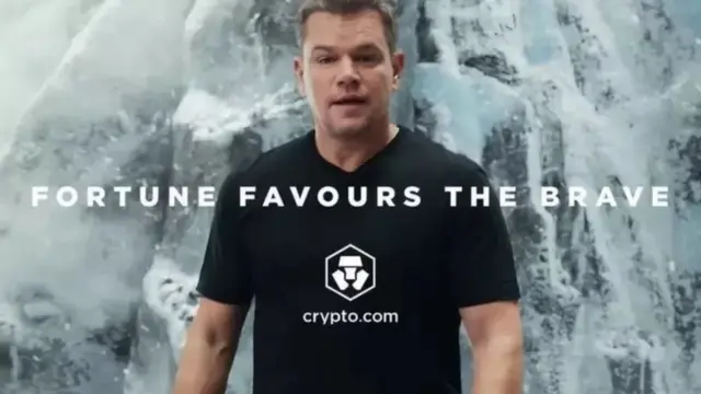 நடிகர் மாட் டேமியன் CRYPTO.COM ஐ விளம்பரப்படுத்துகிறார்