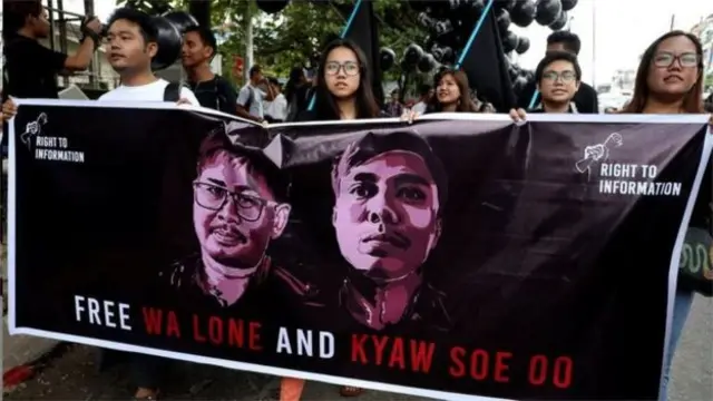 Reuters journalists freed in Myanmar