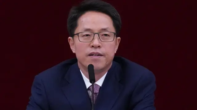 张晓明在深圳座谈会上（中新社图片7/8/2019）