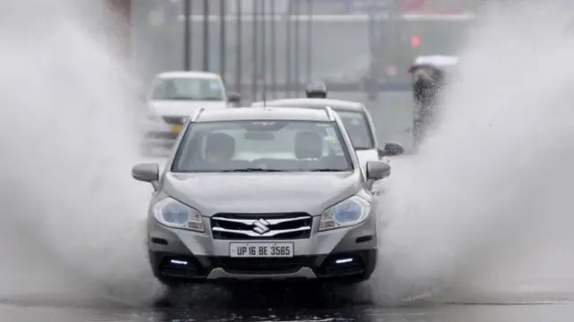 યુપીમાં વરસાદની તસવીર