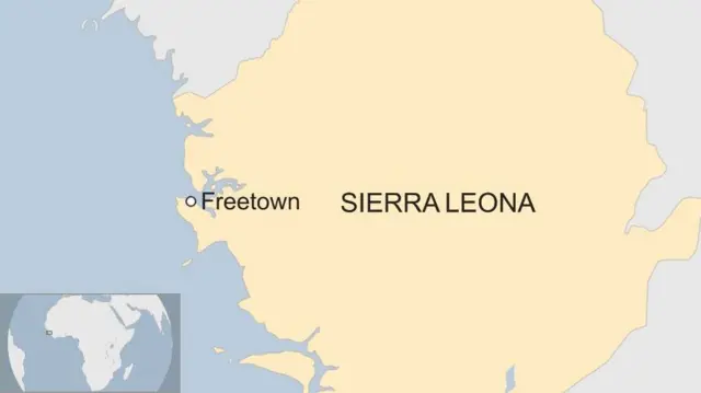 Mapa de Sierra Leona