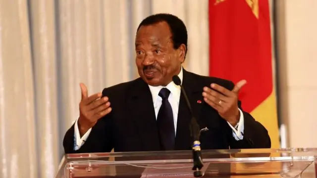 Dis na Cameroun President Paul Biya for May 2017 when im launch National Strategic Plan for the digital economy inside Cameroun