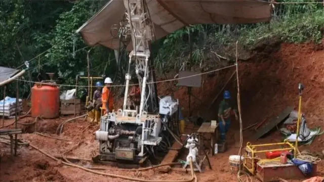 Kegiatan eksplorasi PT. TMS di Pulau Sangihe, Sulawesi Utara.