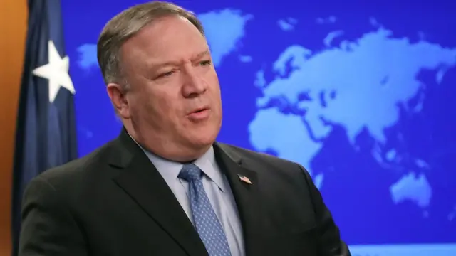 El secretario de Estado de los Estados Unidos, Mike Pompeo, en Washington, 20 de noviembre de 2018.