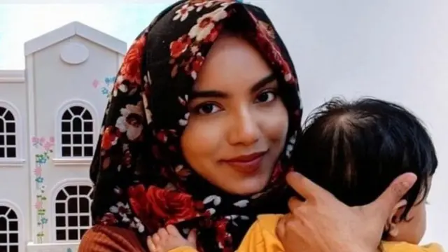 نازیه حمیده دخترش را در دوران قرنطینه به دنیا آورد