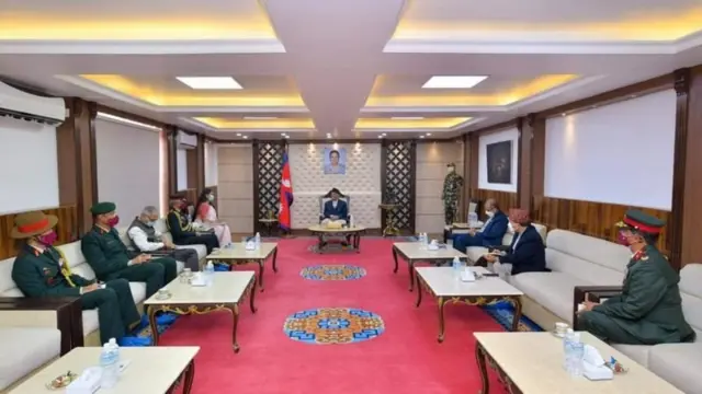 भारतीय सेनाध्यक्ष मनोज मुकुन्द नरवणेले प्रधानमन्त्रीसँग भेटेका थिए