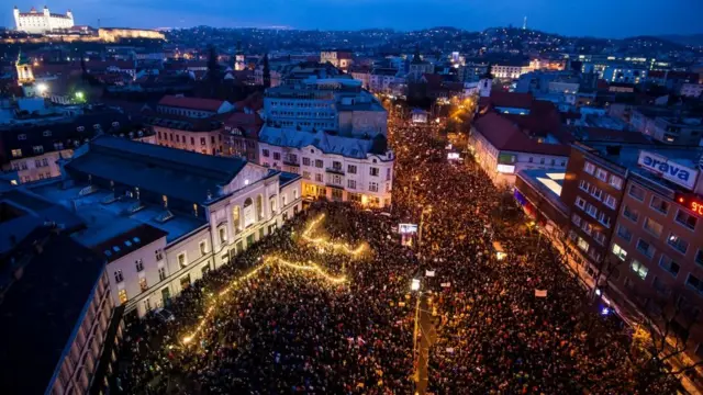 Антикорупційний мітинг в Словаччині, 16 березня 2018