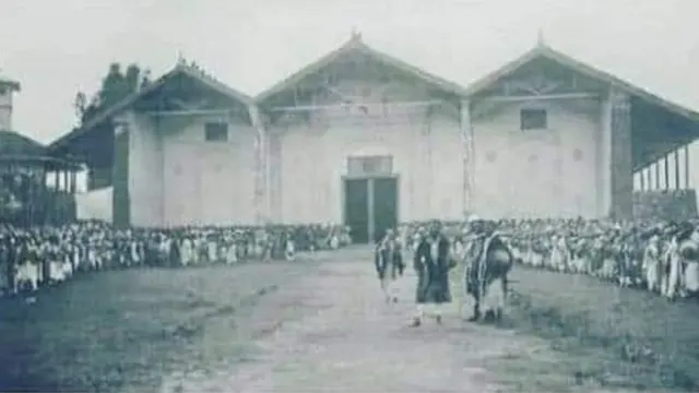 የአጤ ሚኒሊክ የግብር አዳራሽ በቀደመው ጊዜ