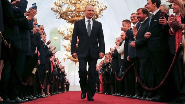 2018年5月，普京再度当选俄国总统