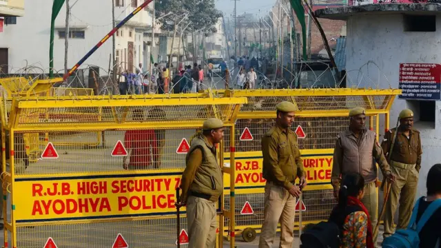 নিরাপত্তার চাদরে মোড়া অযোধ্যা। ৯ নভেম্বর, ২০১৯
