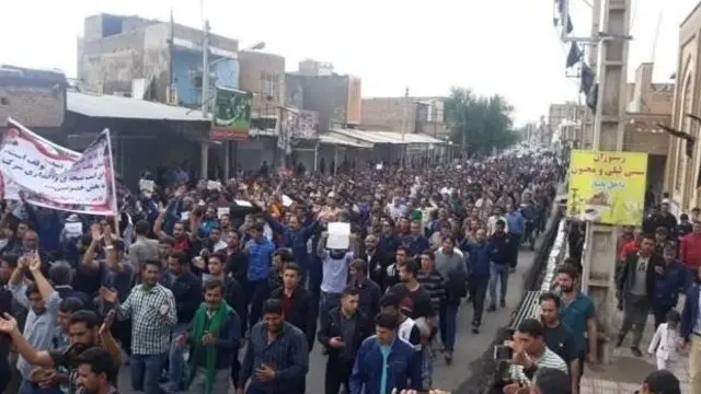 اعتراضات کارگران فولاد اهواز و هفت تپه در آذرماه سال ۱۳۹۷